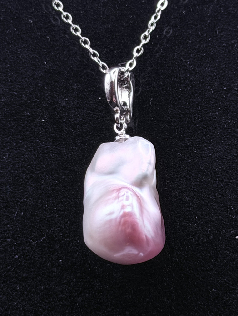 Baroque freshwater pearl universal pendant necklace